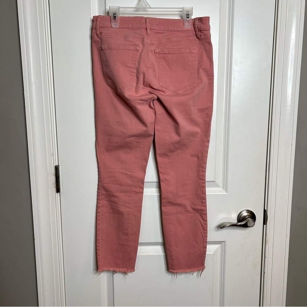 The Loft Skinny Crop Pink Jeans - Picture 3 of 7